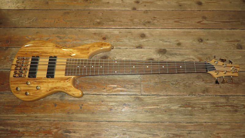 New Dillion USA Custom Shop Active 6 String Bass w/ Case Neck Thru image 1