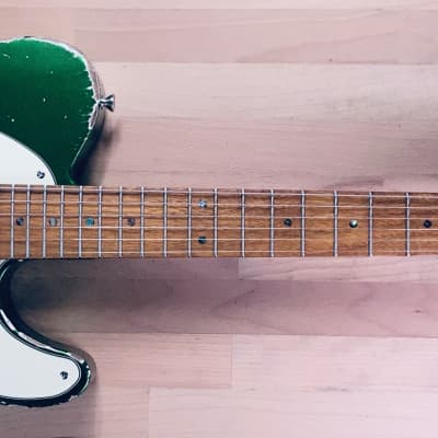S71 Custom Shop CANDY GREEN OVER GOLD TOP SUPER HEAVY-RELIC « T », Handwound Pickups. image 3