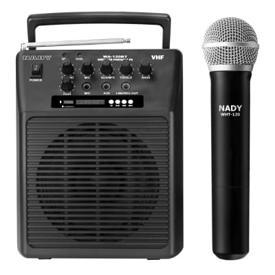 Nady WA-120BT HT Portable Bluetooth Wireless PA System with Handheld Microphone