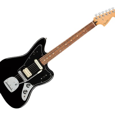 Used Fender Player Jaguar - Black w/ Pau Ferro FB image 2