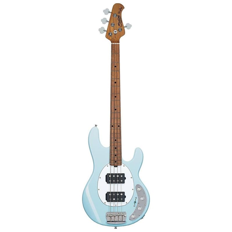 StingRay Ray34HH Bass (Daphne Blue, Roasted Maple Fretboard) image 1