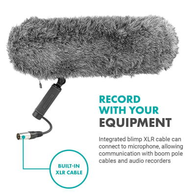 Shotgun Blimp Microphone Bundle - Powerful Xlr Microphone For Camera - Video Microphone For Dslr Camera Accessories - Shotgun Mic Grip For Boom Mic - Blimp With Xlr Cables - Pro Video Equipment image 6
