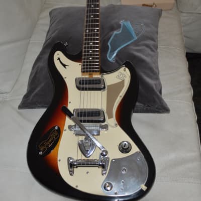 superb and very rare solid body style jaguar mid 60 'in good condition for its age +gigbag Gibson image 23