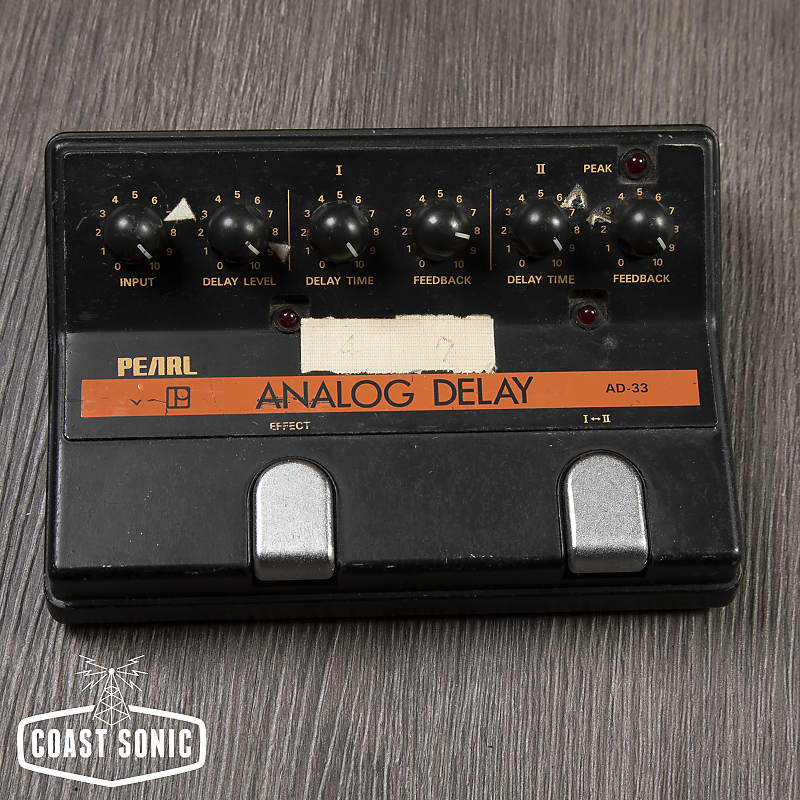 Pearl AD-33 Analog Delay 1980s - Black | Reverb