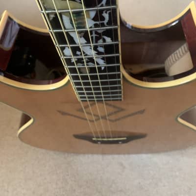 Shelby Electro Acoustic Guitar Hidden Sound Holes Circa 1960s USA image 15
