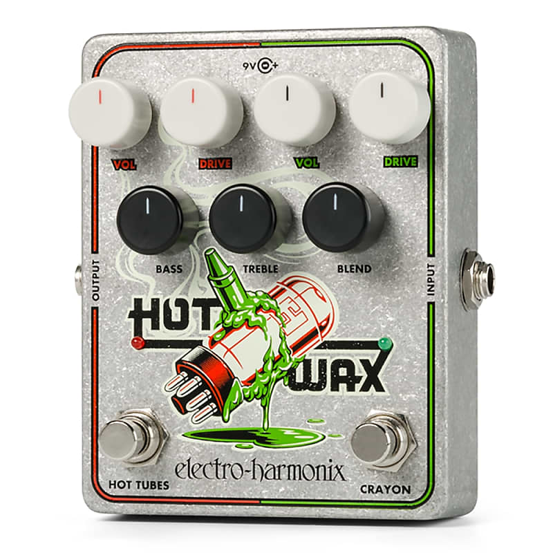Electro-Harmonix EHX Hot Wax Dual Overdrive Guitar Bass Effects Pedal Stompbox image 1