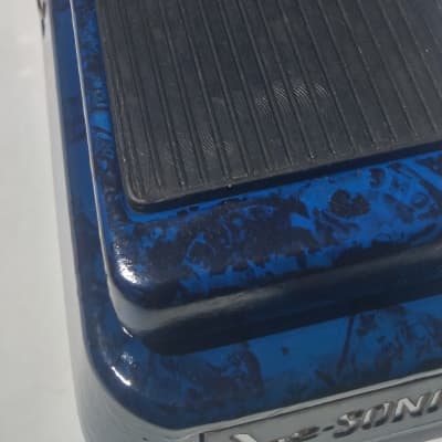 Joe Gagan Custom blue-black brocade joe-sonic wah V2, ( colorsound inspired gagan design) image 4