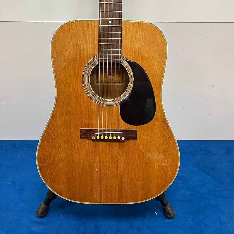 Vintage 1970's Aria A620 Dreadnought Acoustic Guitar Made in