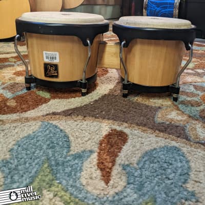 LP Aspire Wood Bongos Natural/Black LPA601-AW | Reverb