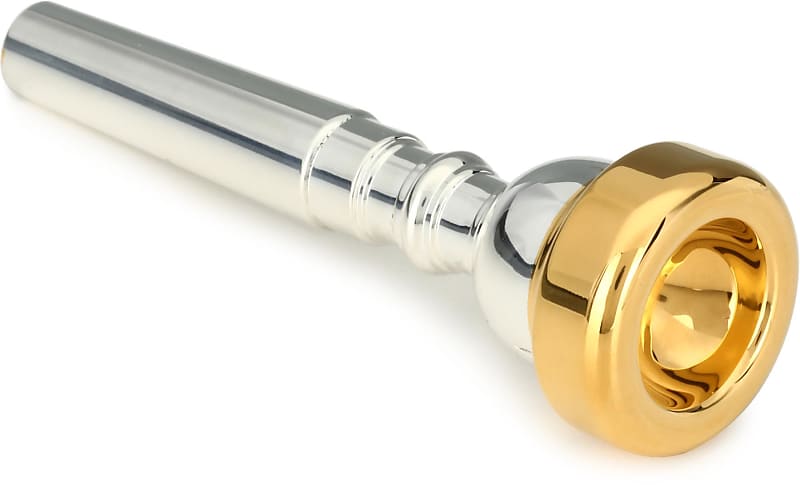 Bach 351 Classic Series Silver-plated Trumpet Mouthpiece with Gold-plated Rim - 1-1/2C image 1