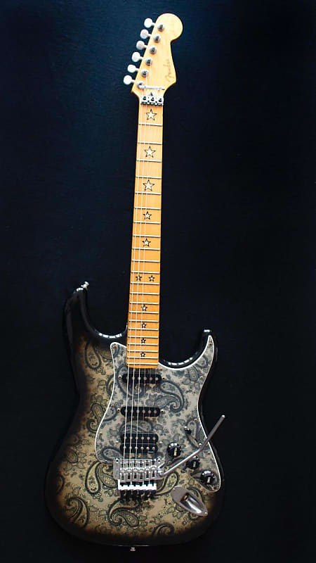 Fender Richie Sambora Signature Stratocaster Black Paisley 1996 image 1