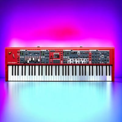 Nord Stage 4 SW73 Compact 73-Key Semi-Weighted Digital Piano with aftertouch and Physical Drawbars with LED indicators