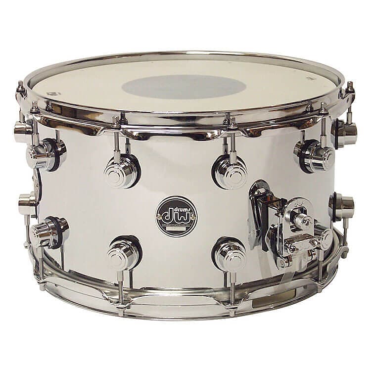 DW Performance Chrome Over Steel Snare Drum 14x8 image 1
