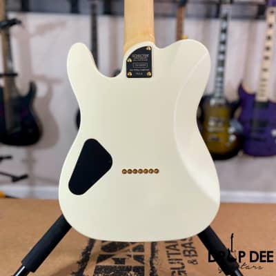 Schecter USA Custom Shop PT-7 7-String Electric Guitar w/ Case-Vintage White Satin image 11