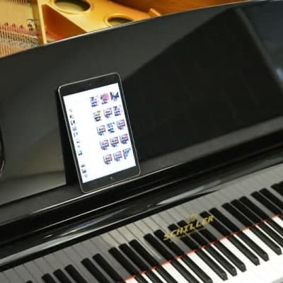 Schiller Baby Grand Piano w/ iQ PAD Player System - Black Polish image 2