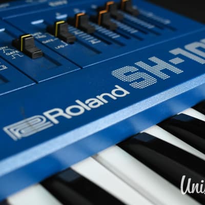 Roland SH-101 Blue Vintage Monophonic Analogue Synthesizer W/ Soft Case image 10
