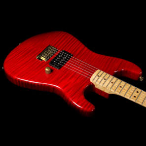 Used 2007 Charvel Custom San Dimas 1H Electric Guitar Transparent Candy Red image 7
