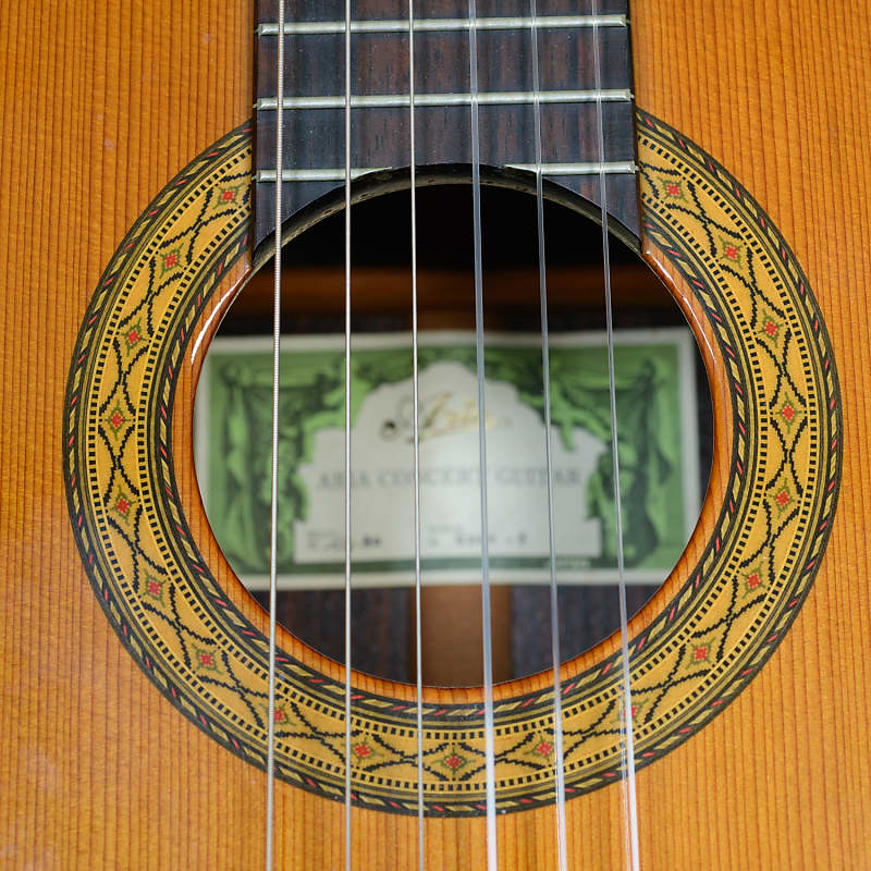 ARIA AG-80 concert classical guitar, cedar top, 1977, designed by Sakurai