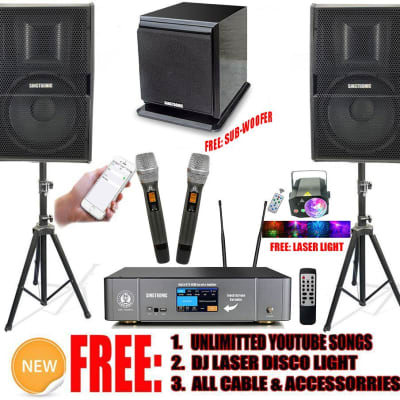 Singtronic Complete 3500W Home Karaoke System w/ YouTube Songs by iPhone / iPad image 1