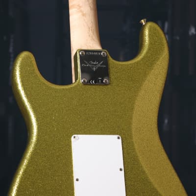 Fender Custom Shop Dick Dale Signature Stratocaster NOS Electric Guitar Chartreuse Sparkle image 10