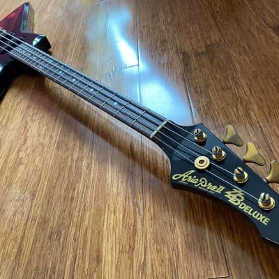 Vintage 1980's Japanese Aria Pro II ZZB Deluxe Explorer Bass
