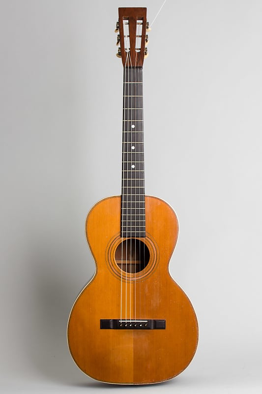 Chase Flat Top Acoustic Guitar, made by Lyon & Healy (1910), ser. #1287, black tolex hard shell case. image 1