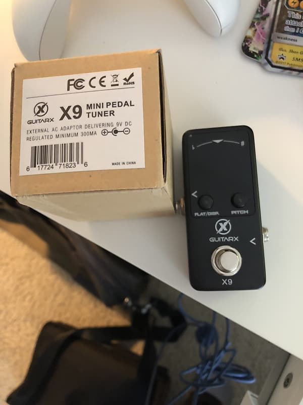 Guitarx X9 xGuitarx X9 Guitar Tuner Pedal Mini Chromatic Reverb