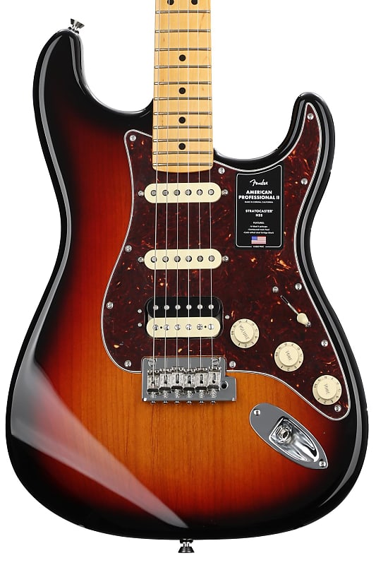 Fender American Professional II Stratocaster HSS - 3 Color Sunburst with Maple Fingerboard (StratAP2HMSBd3) image 1