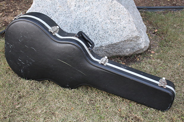 Hard plastic guitar shop case