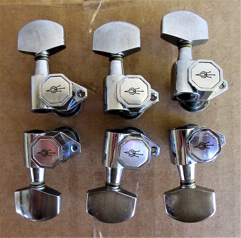 Vintage Alvarez Yairi Tuners 3 x 3-Rare Alvarez DY-48 DY-46 DY-45 DY-90  DY-47Tuning Keys-AY LOGO