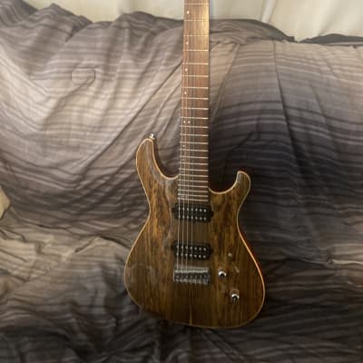 Clean & amazing 7 String Guitar Teton R1660ZI-7 2020 - Natural walnut image 3