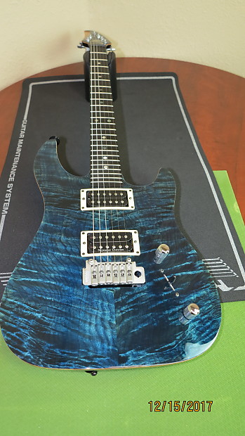 1995 Brian Moore Custom Guitars USA MC/1 Trans Dark Blue Burst / Carbon Fiber #398 image 1