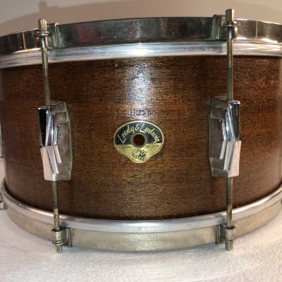 Canopus Mahogany Snare Drum 14 x 5.5 MH-1455-BL transparent black gloss |  Reverb