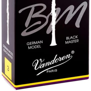 Vandoren CR183 Black Master Bb Clarinet Reeds - Strength 3 (Box of 10)