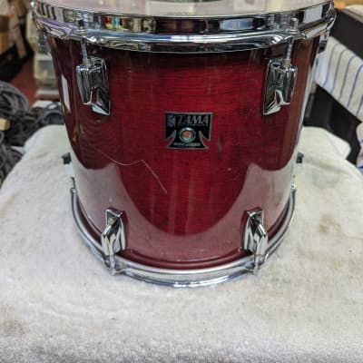 1984 Tama Superstar Japan Cherry Wine Lacquer 12 X 13" Tom - Looks Good - Sounds Great! image 1