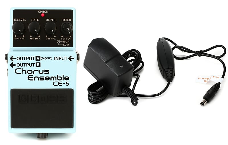 Boss CE5 Stereo Chorus Ensemble Pedal Bundle with Roland Reverb