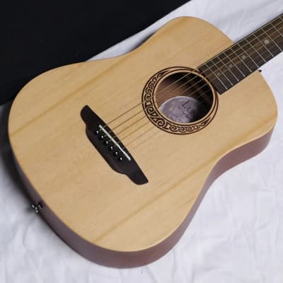 Luna Safari Muse Spruce acoustic guitar NEW - 3/4 Travel Size w/ Gig Bag + Tuner image 4