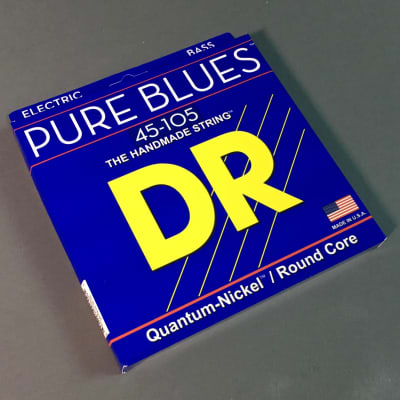 DR Strings Pure Blues 45-105 Bass Guitar Strings (PB-45), Quantum-Nickel / Round Core image 2