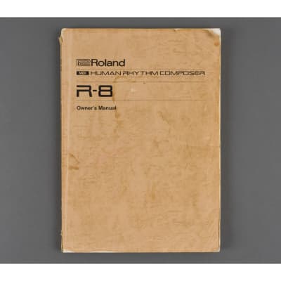 Roland R-8 Owner's Manual