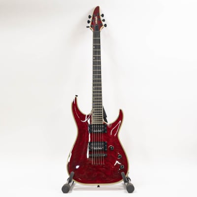 Edwards ESP E-HR-145NT/QM Electric Guitar with Padded Gigbag - Black Cherry image 2