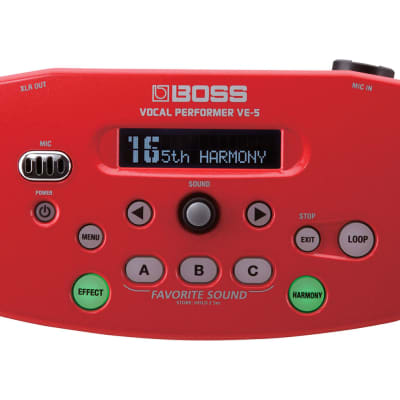 Boss VE-5-RD Vocal Effect Processor - red - Used image 2