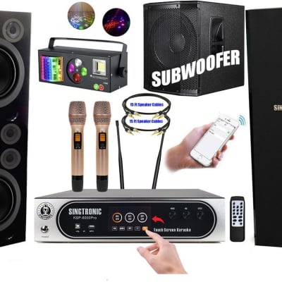Complete Karaoke System 6000W w/ Unlimitted Youtube Songs by iPhone image 1