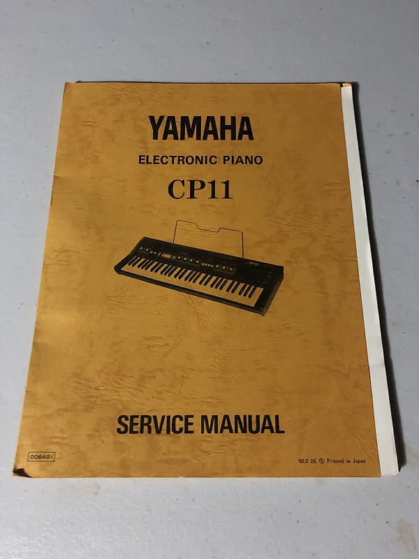Yamaha CP11 Electronic Piano Service Manual 1982 Reverb Canada