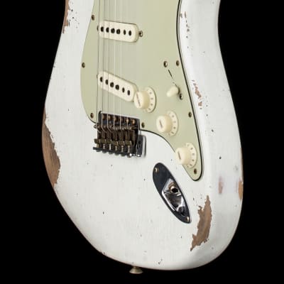 Fender Custom Shop Limited Edition 1964 L-Series Stratocaster Heavy Relic - Aged Olympic White #11540 image 7