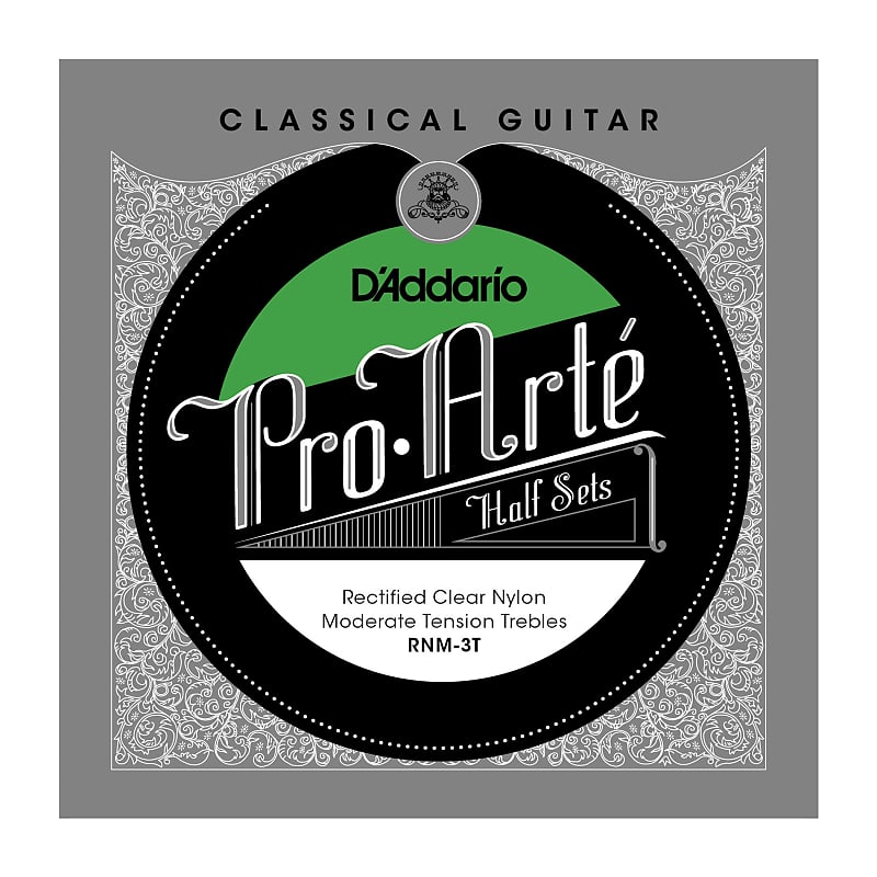 D'Addario RNM-3T Pro-Arte Rectified Clear Nylon Classical Guitar Half Set, Moderate Tension image 1