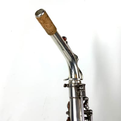 Vintage The Buescher True Tone Low Pitch 1925-26 Alto Saxophone - Matte Silver image 18