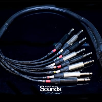 Waves Sounds TRS In 8 CH - XLR Out Summing Cable 2019 Black & Silver image 2