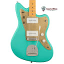 Squier 40th Anniversary Jazzmaster Vintage Edition Gold Anodized Pickguard - Satin Seafoam Green