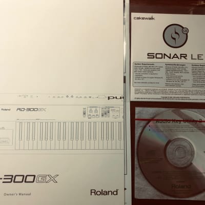 Roland RD300-GX Owners Manual with Sonar LE