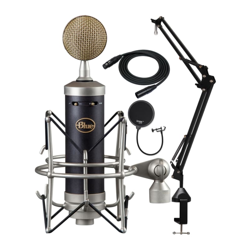 Blue Microphones Bluebird SL with Pop Filter, Shockmount, Mic Stand Bundle